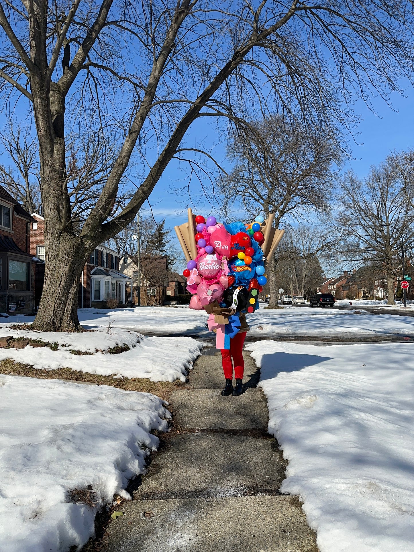 Custom Balloon Bouquet W/Personalized Card