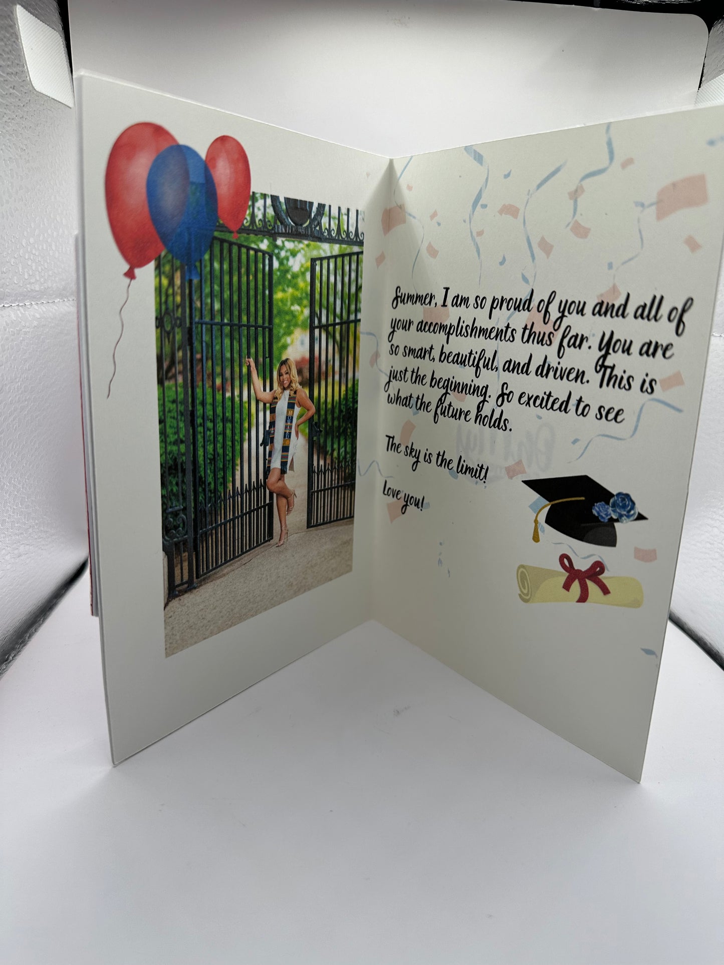 Handmade Graduation shaker card