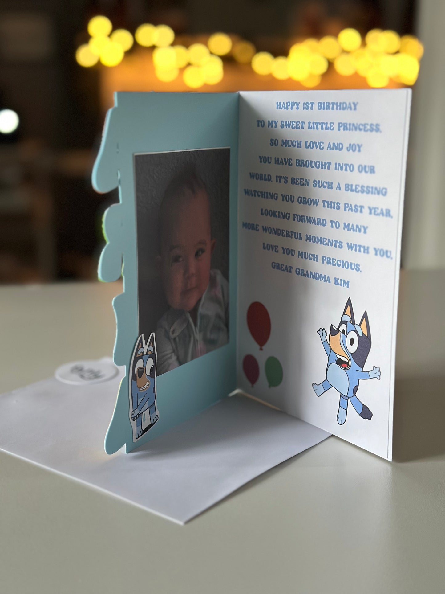 Bluey Birthday card
