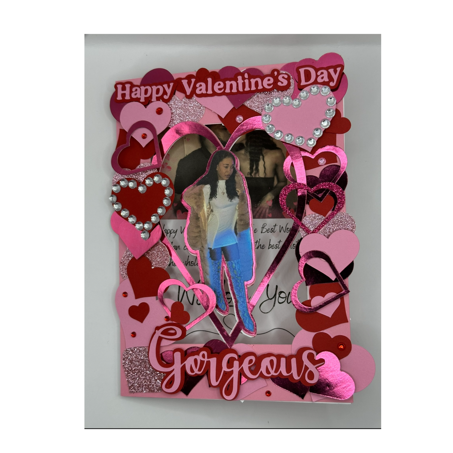 Hearts Galore Custom Handcrafted Valentine's Day card