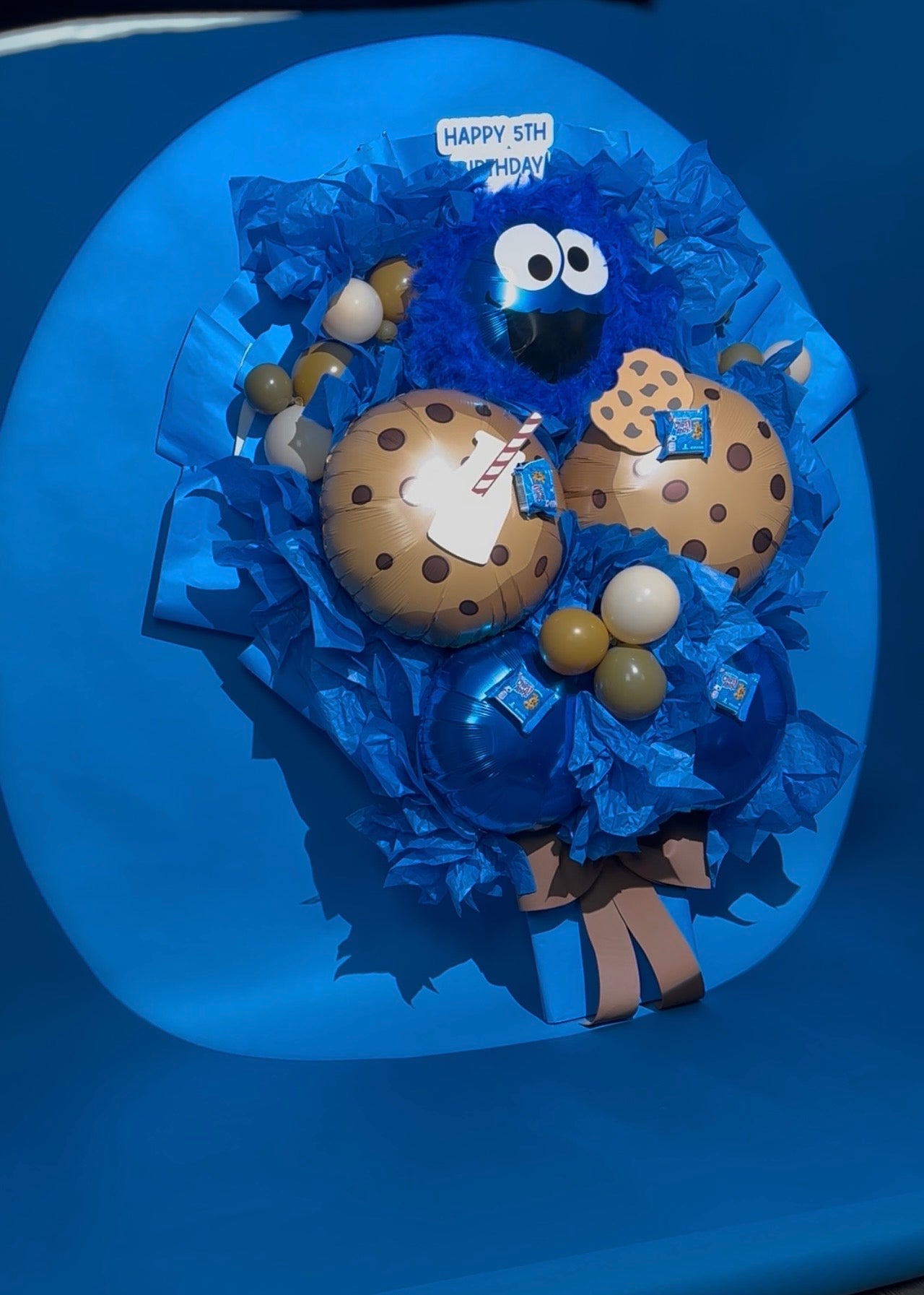 Custom Balloon Bouquet W/Personalized  Card