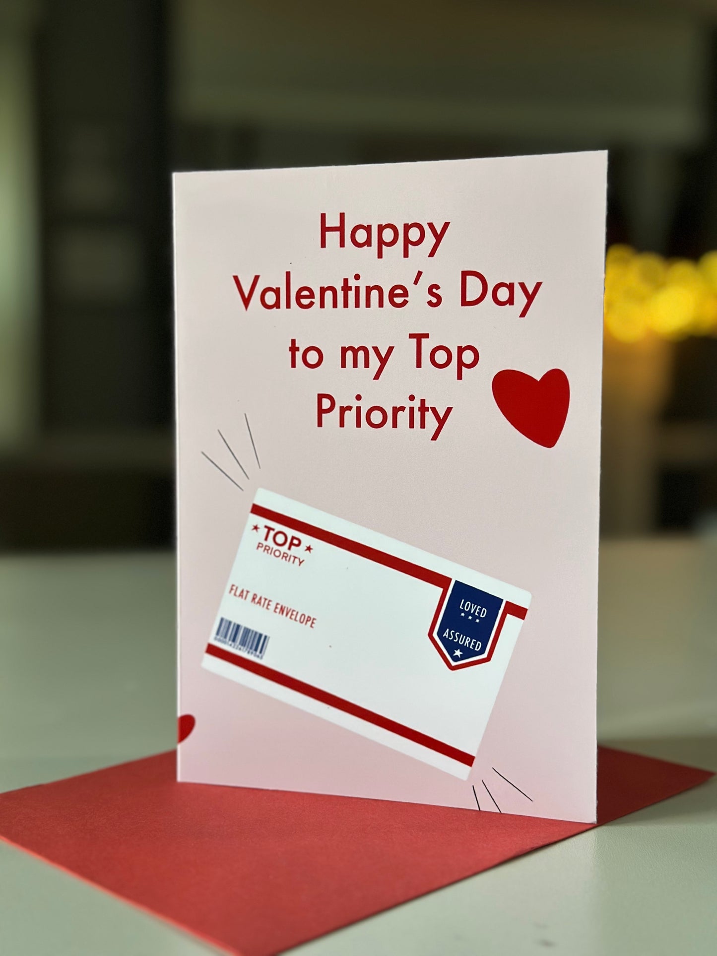 Top priority v-day card