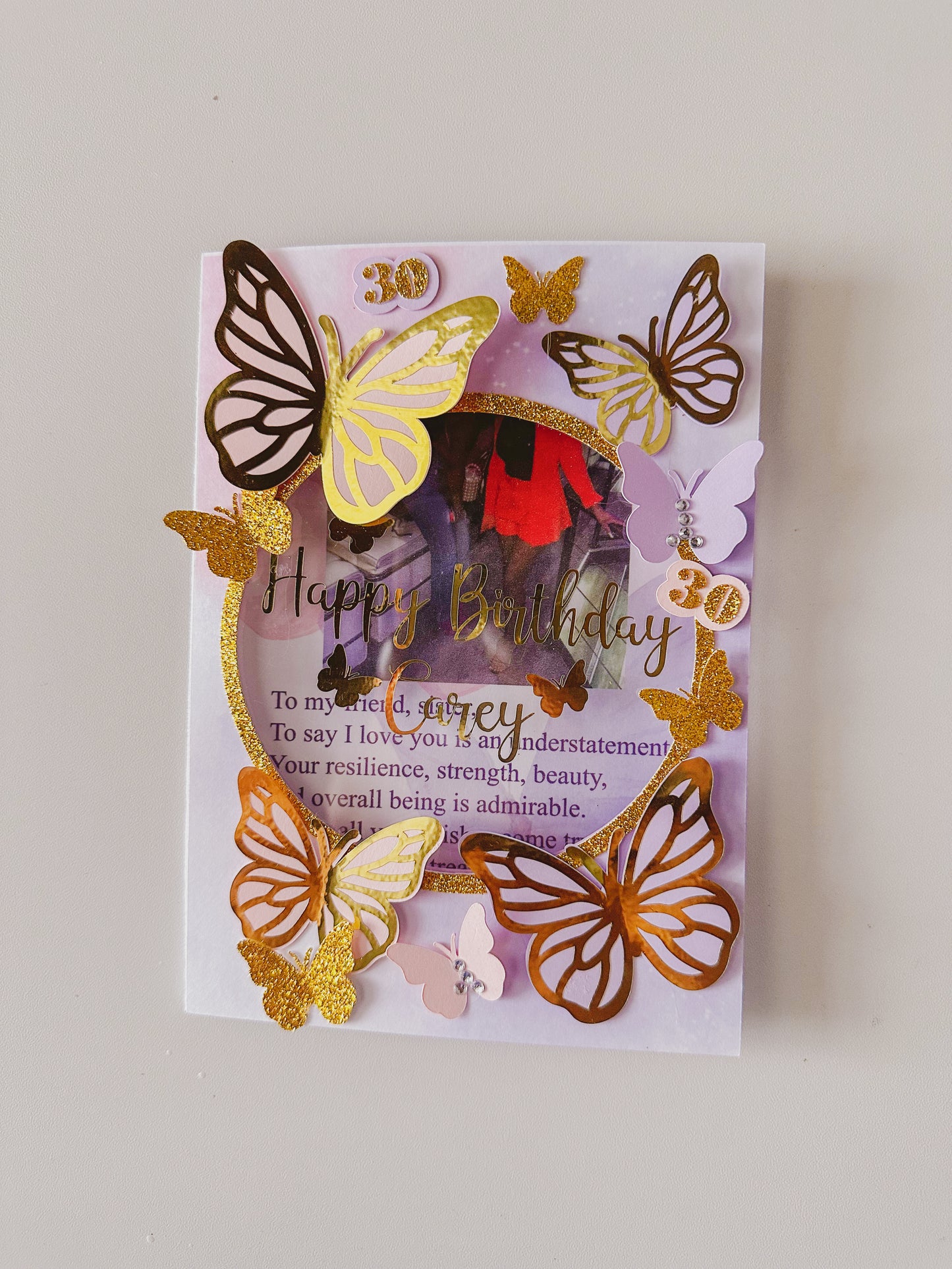 Handmade Butterfly Card