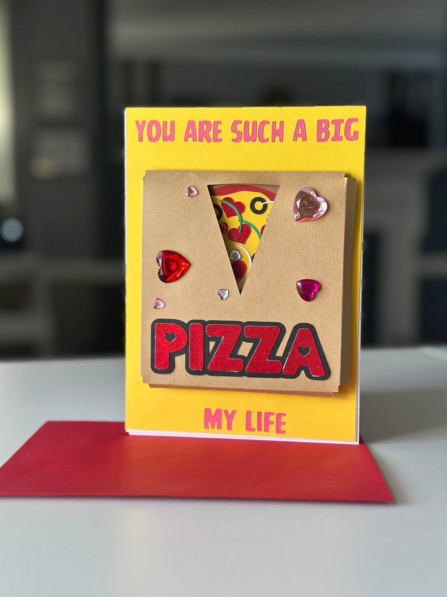 Pizza Box Love Card