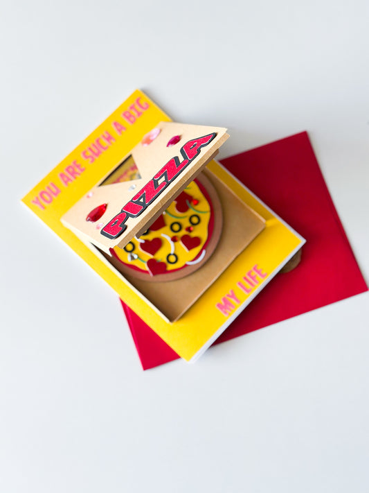 Pizza Box Love Card