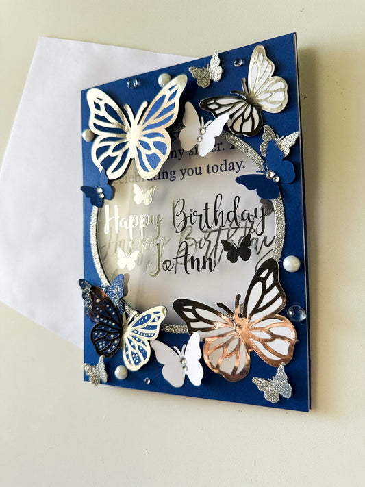 Handmade Butterfly Card