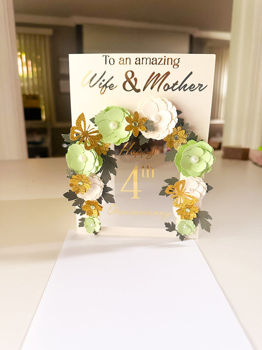 Luxury Floral Arch Card